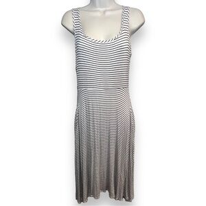 OLIVIA Rae Women’s Striped Tank Dress Black White Size Medium